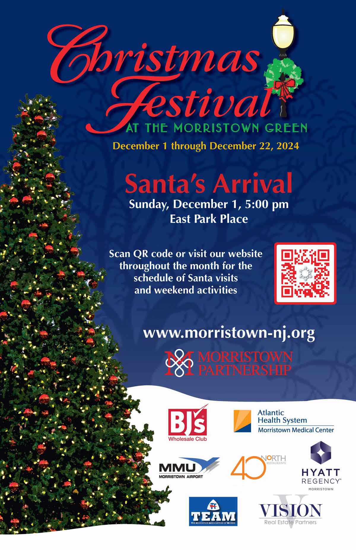 Christmas Festival at the Morristown Green flyer