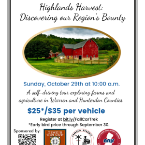 Highlands Harvest Fall Car Trek - Scenic Tour