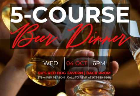 Beer Dinner at GK's Red Dog Tavern - Tröegs Brewery