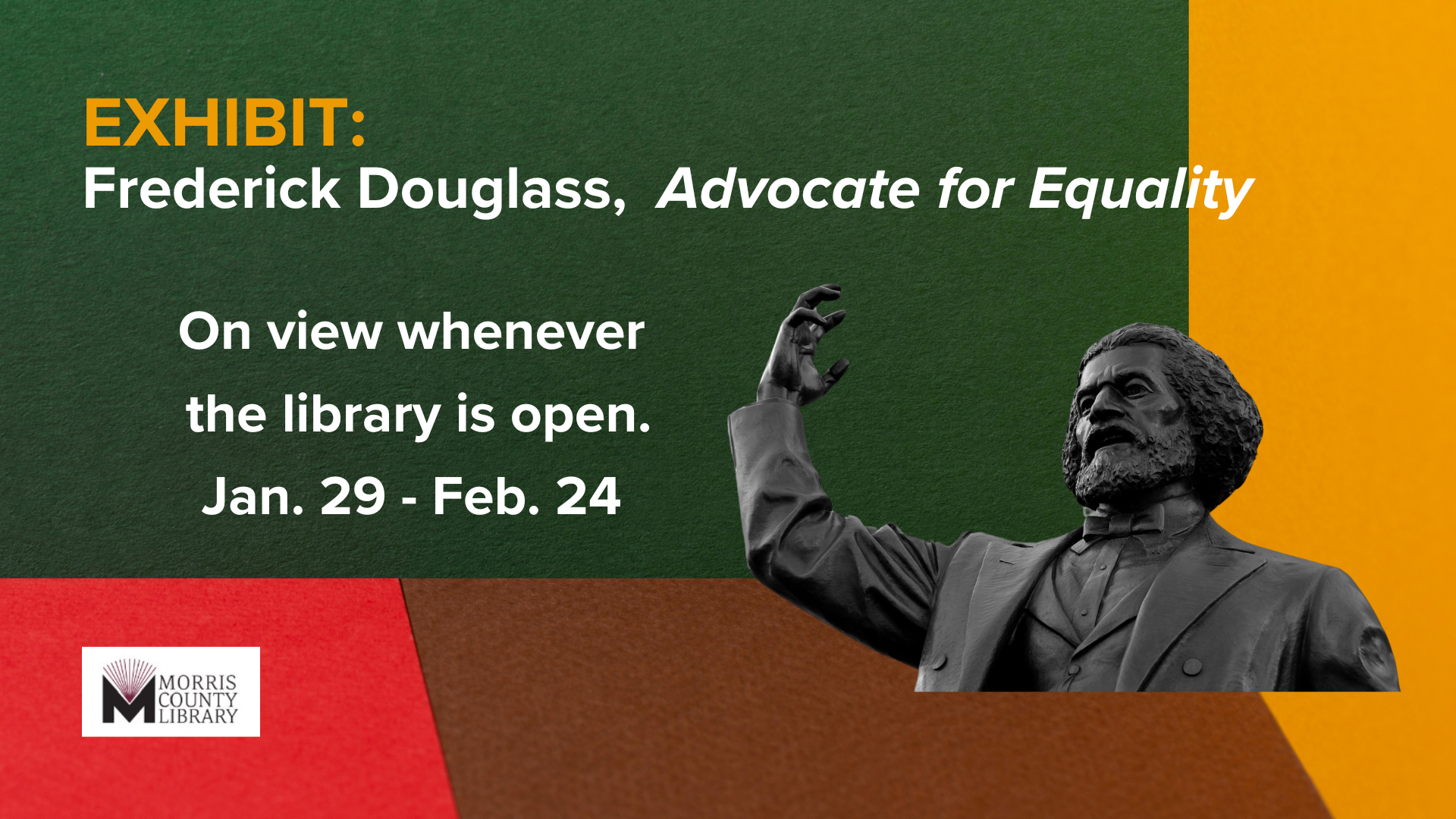 Frederick Douglass Exhibit at Morris County Library