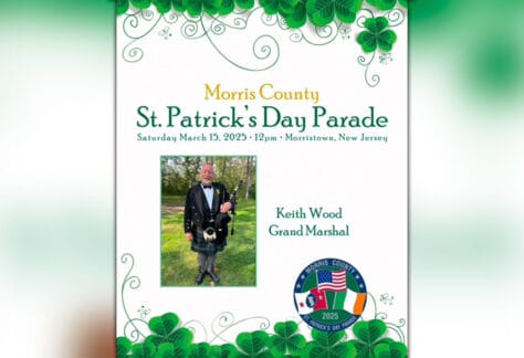 2025 St. Patrick’s Day Parade of Morris County flyer