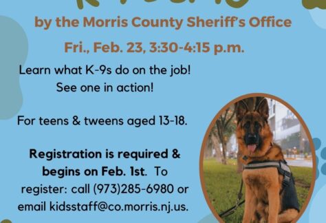 K-9 Demonstration for Teens at Morris County Library