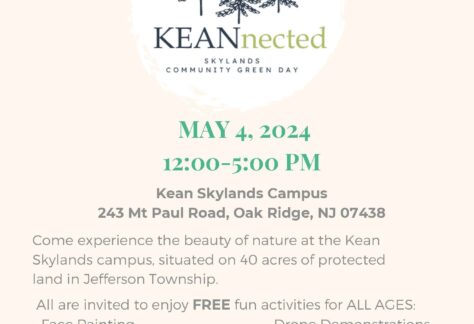 Kean Skylands Community Green Day May 4, 2024 flyer