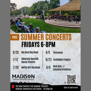 Rose Pavilion Free Summer Concerts Madison NJ
