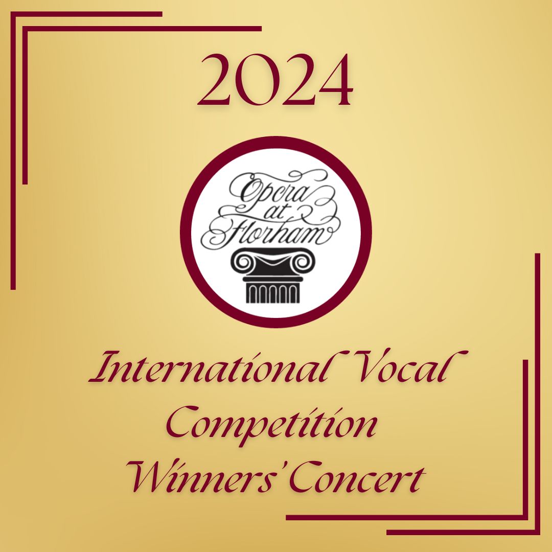 2024 International Vocal Competition Winners Concert flyer