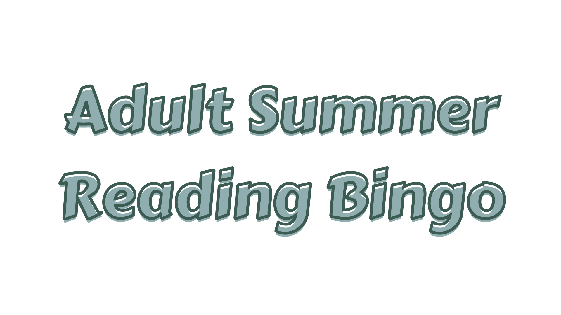 Adult Summer Reading Bingo