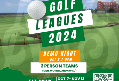 Fall Indoor Golf Leagues 2024 flyer