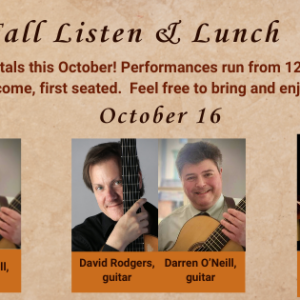 Fall Lunchtime Concert Series flyer