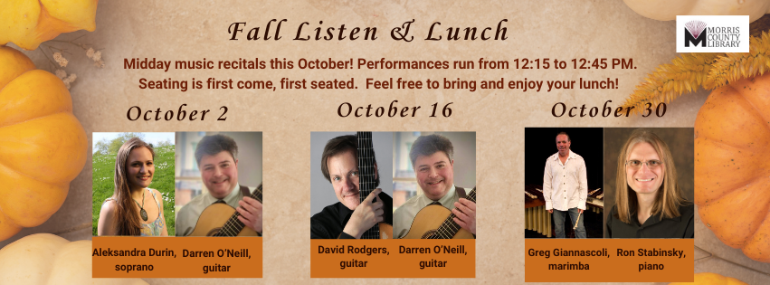 Fall Lunchtime Concert Series flyer