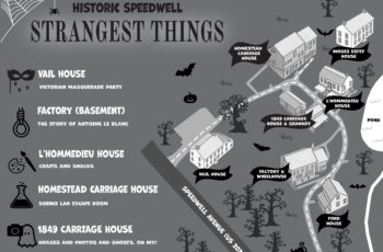 Historic Speedwell Strangest Things Halloween events flyer