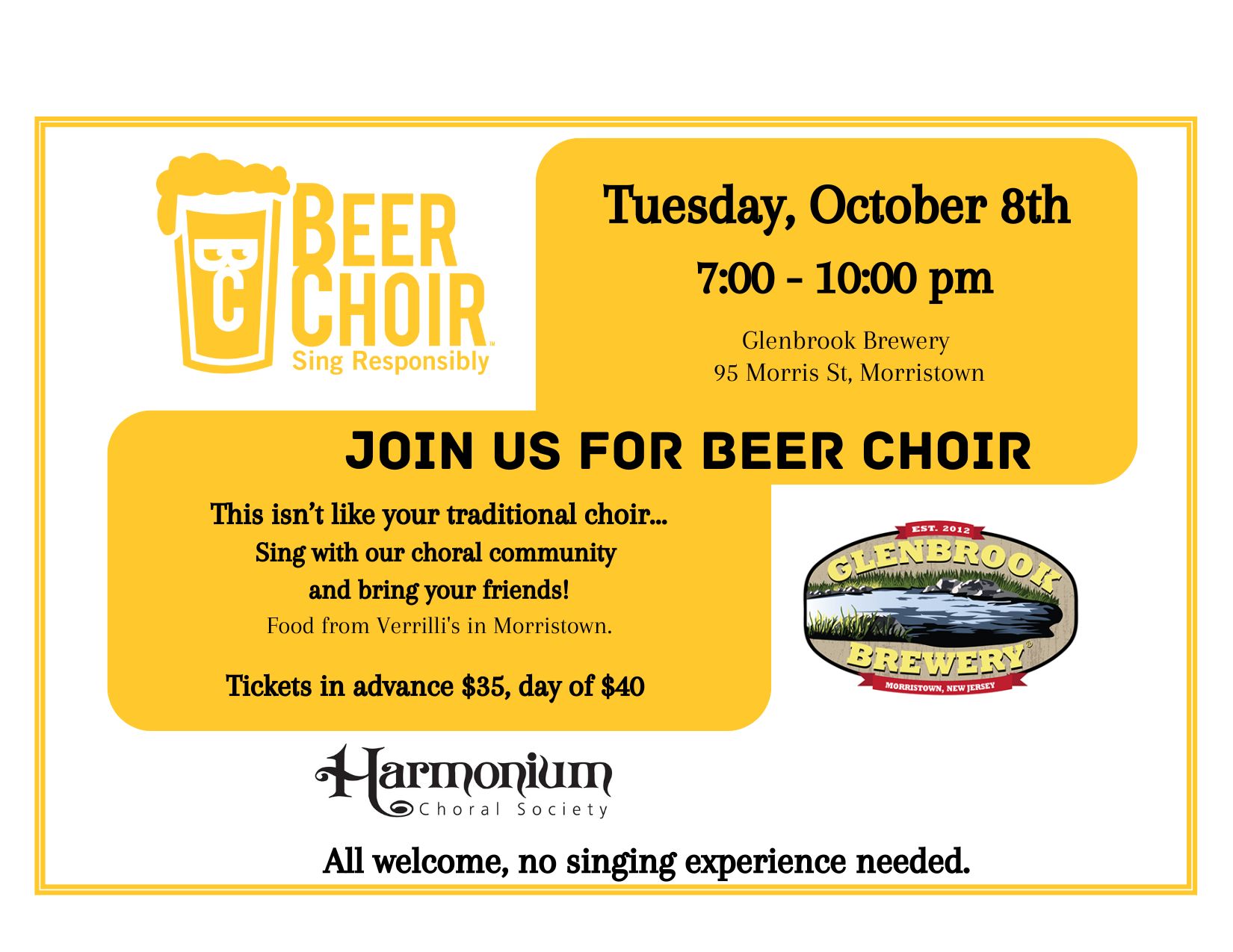 Beer Choir with The Harmonium Choral Society