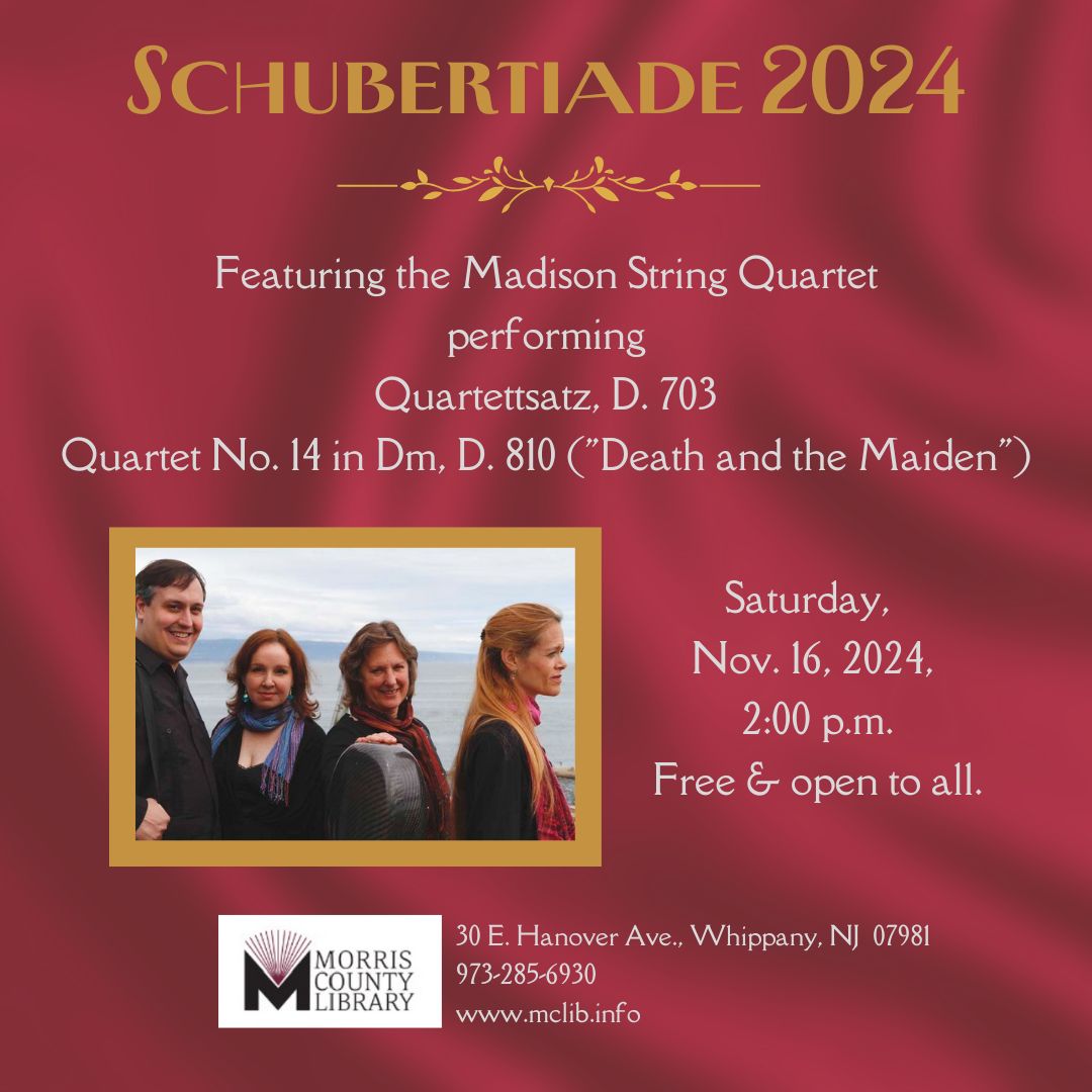 Schubertiade 2024: A Celebration of Franz Schubert flyer