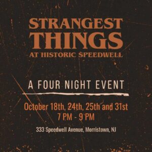 Strangest Things at Historic Speedwell event graphic