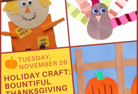 Holiday Craft: Bountiful Thanksgiving at METC flyer