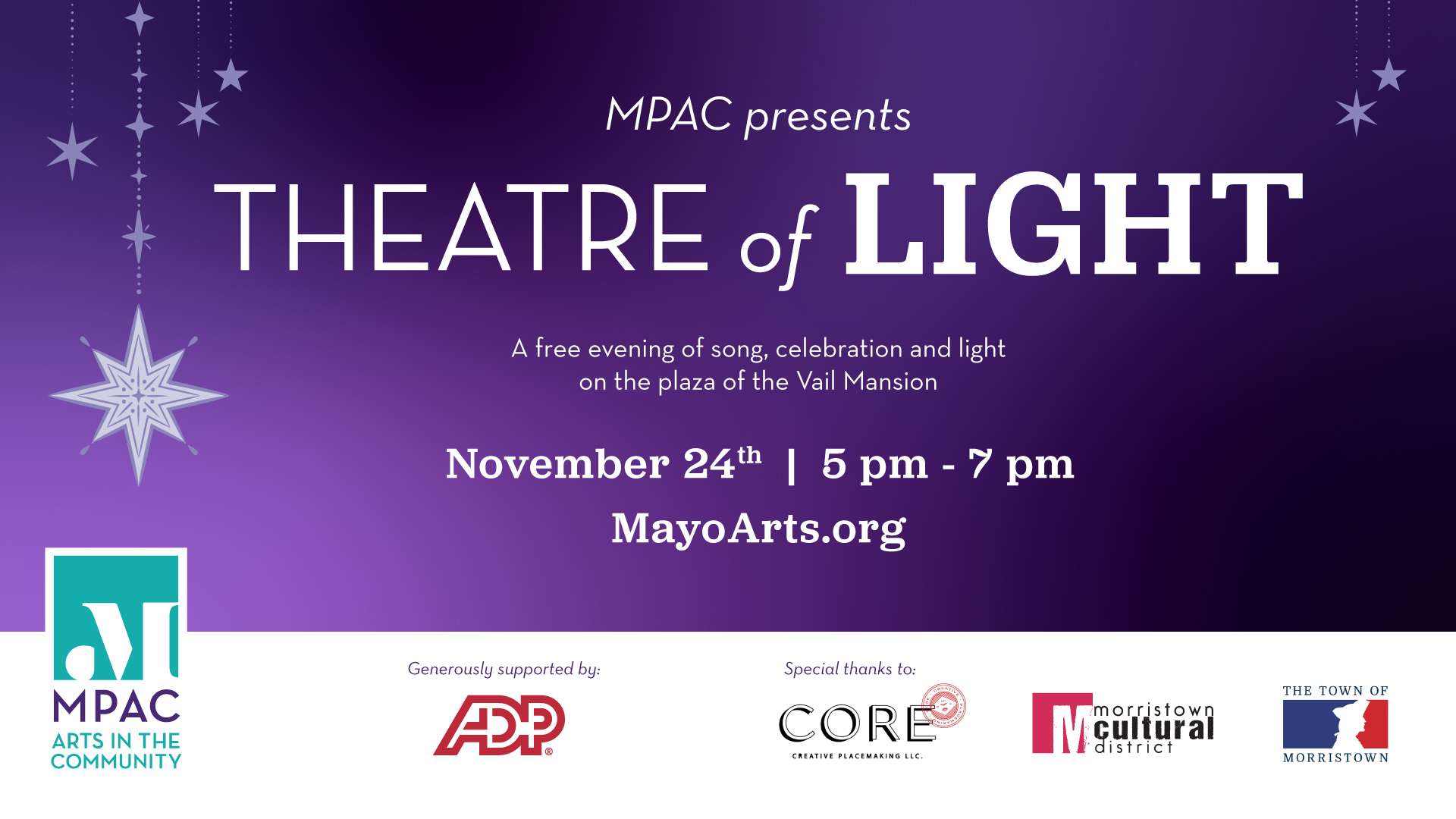 MPAC Arts in the Community Presents: Theatre of Light 2024