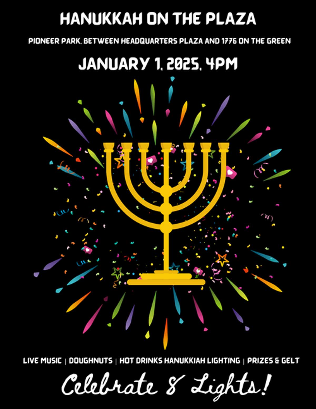 Hanukkah at the Plaza flyer