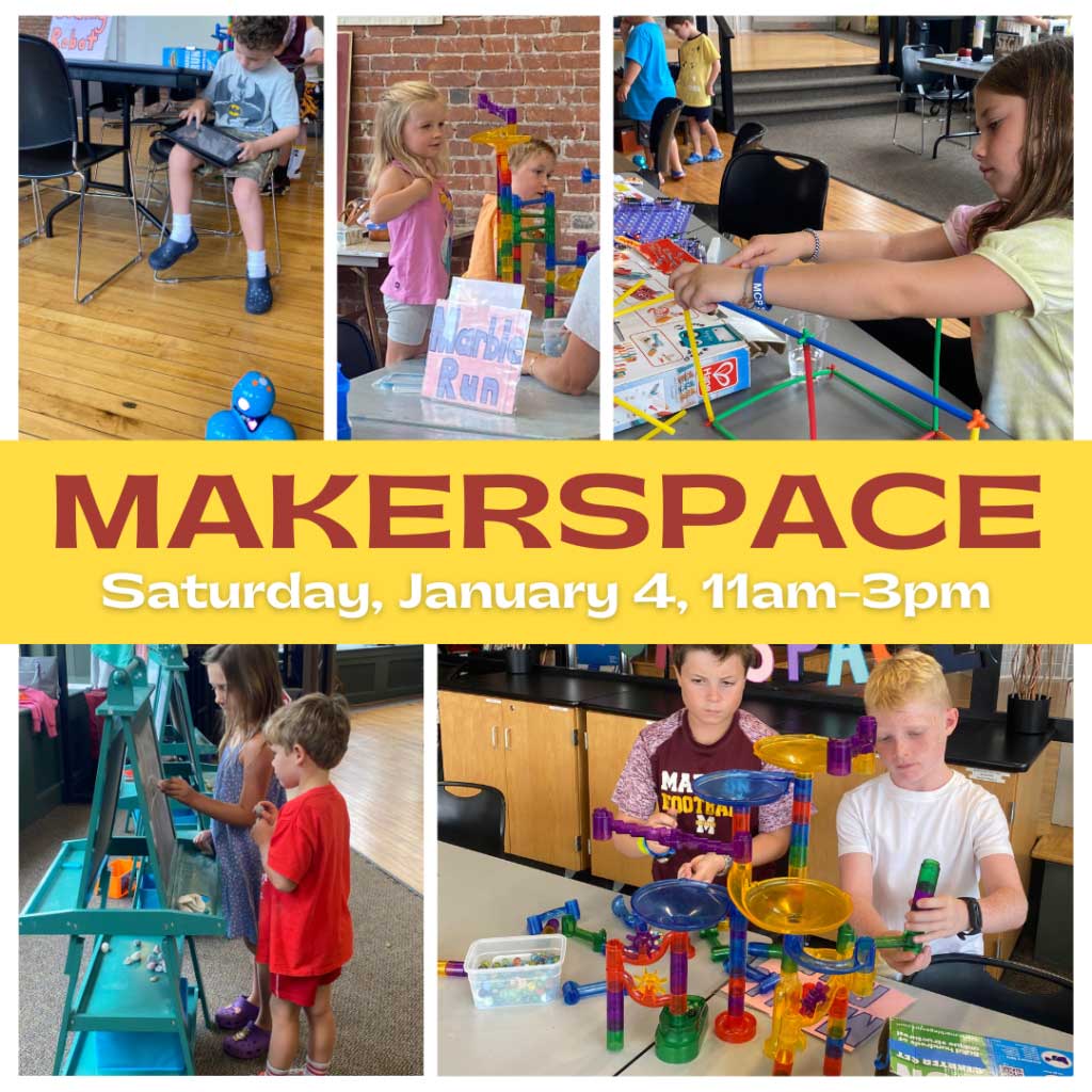 Join us for the first Makerspace of 2025 on January 4 flyer