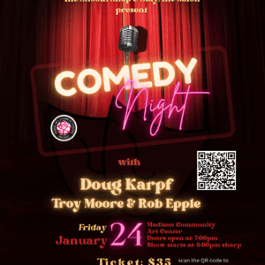 Comedy Night with Doug Karpf, Troy Moore & Rob Epple flyer