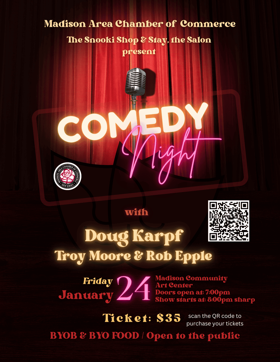 Comedy Night with Doug Karpf, Troy Moore & Rob Epple flyer