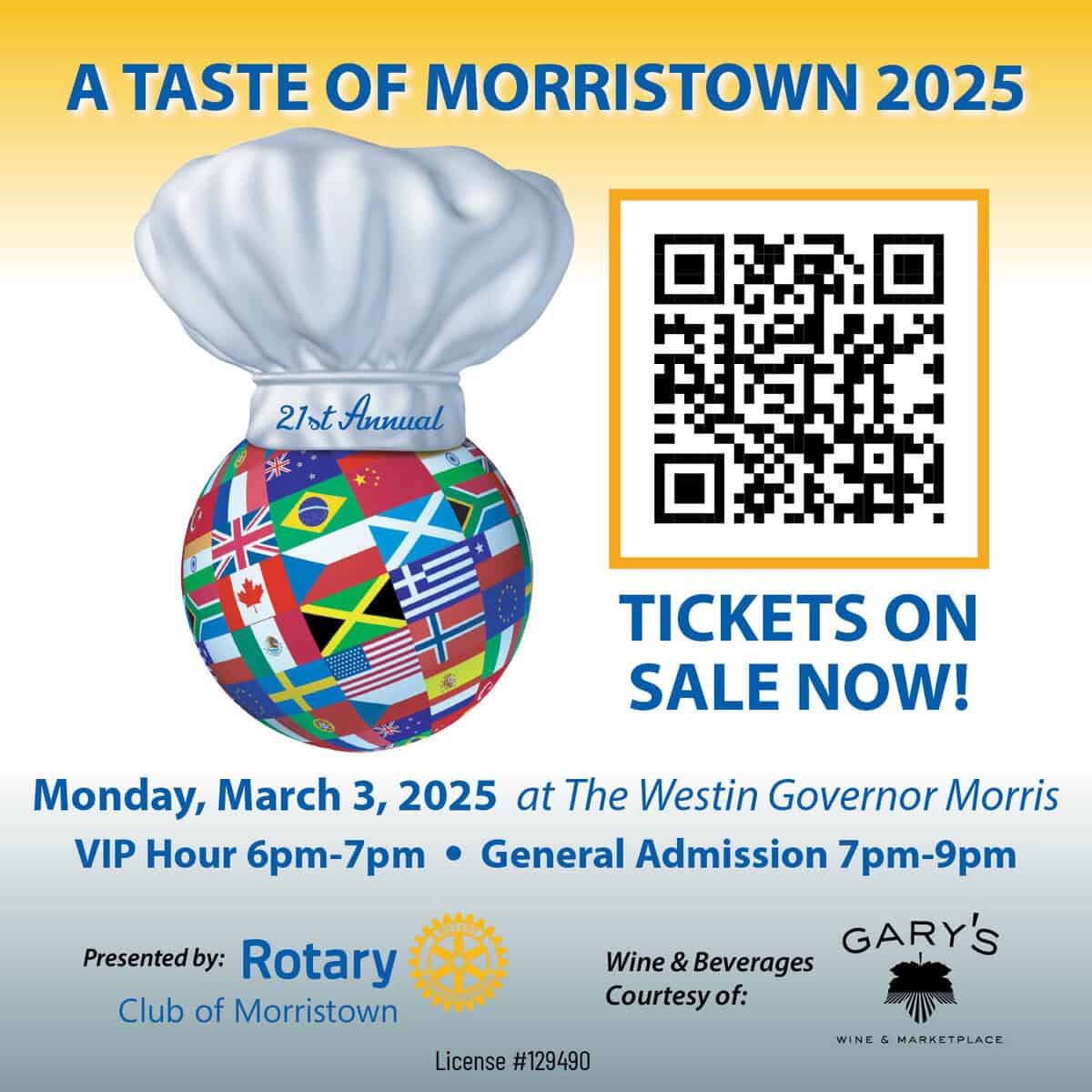 A Taste of Morristown 2025 flyer