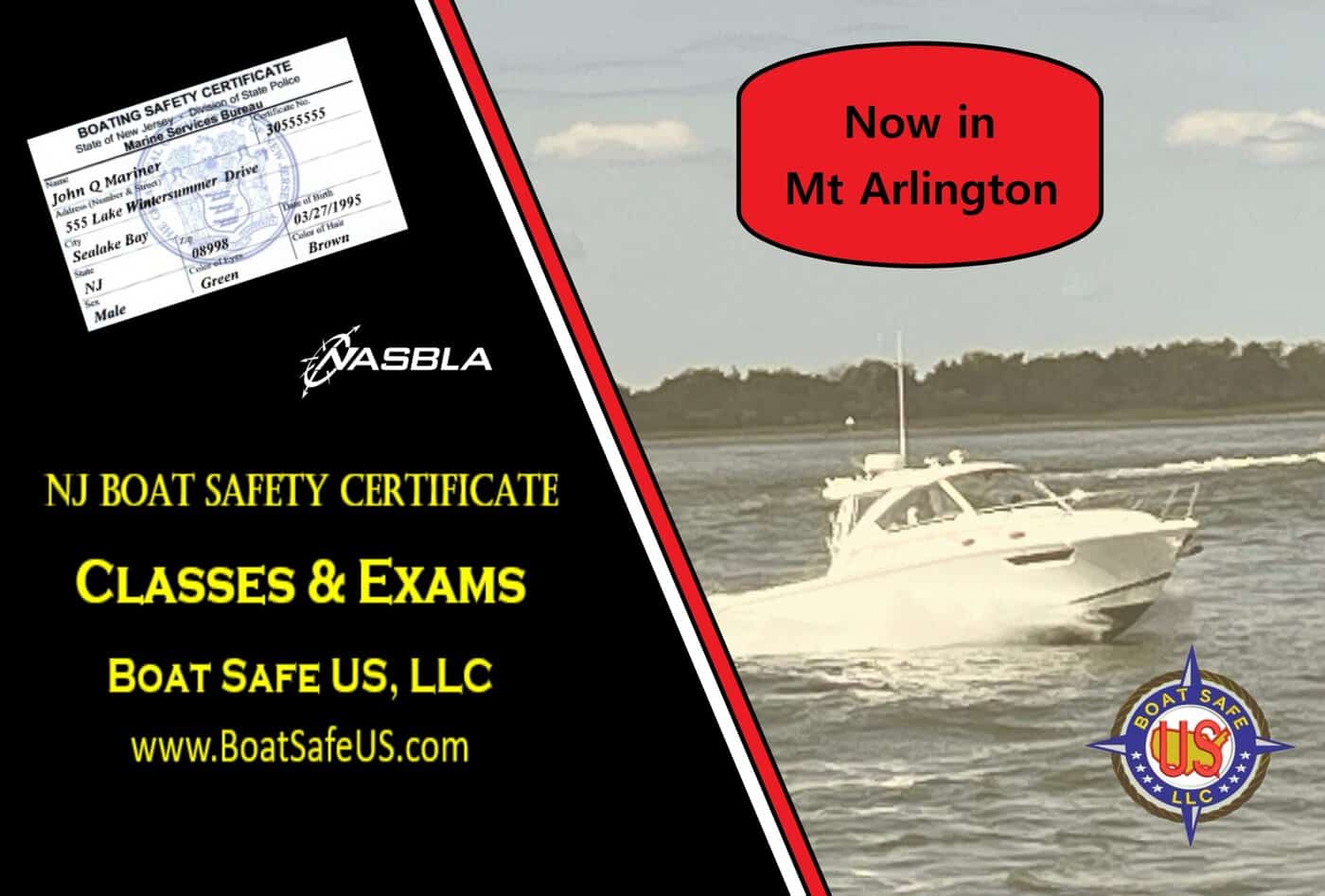 NJ Boat Safety Class in Mt. Arlington (One Day)