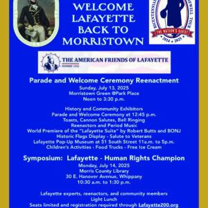 200th Anniversary Reenactment of Lafayette’s Visit to Morristown