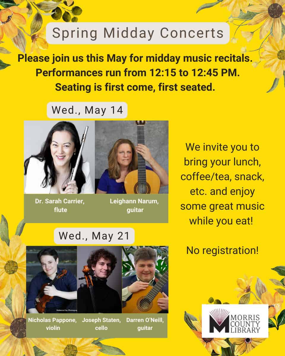 Spring Lunchtime Concerts event poster