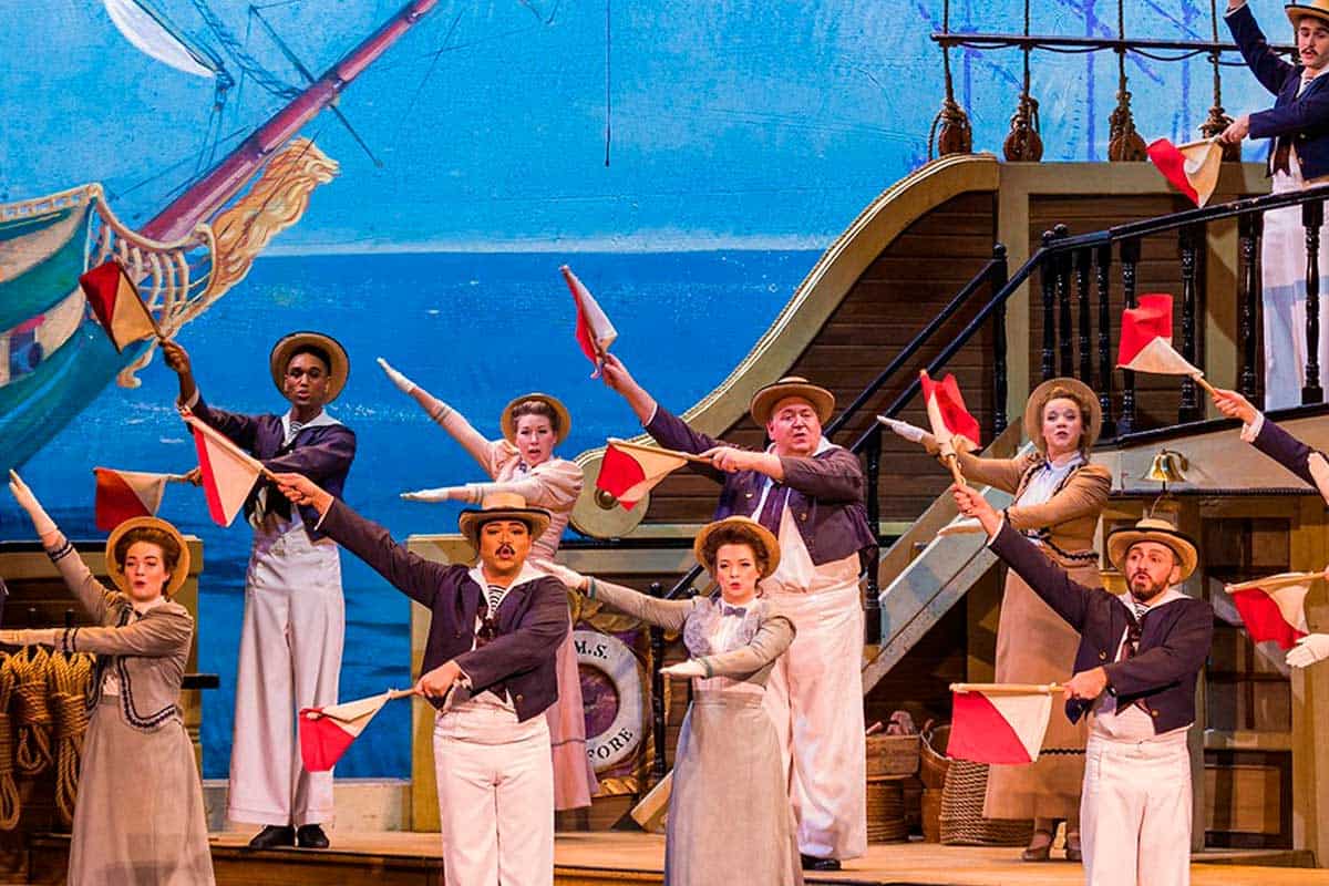 New York Gilbert & Sullivan Players: H.M.S. Pinafore boat set image
