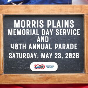 Morris Plains Memorial Day Service and 40th Annual Parade