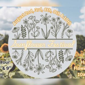 Pick and Sip event weekend flyer