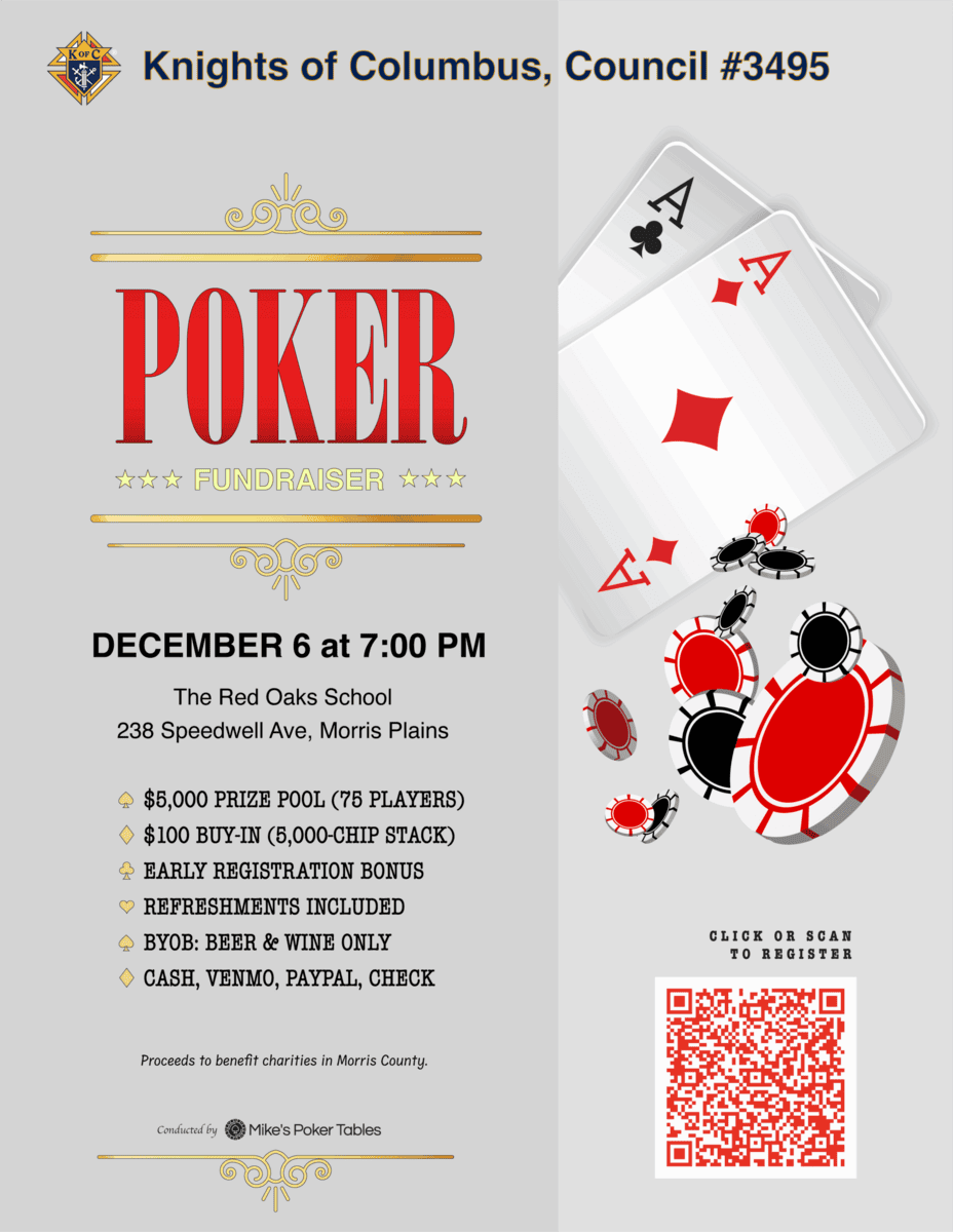 Knights Of Columbus 3495 Poker Night.Flyer _2025