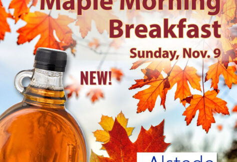 Alstede Farms Maple Morning Breakfast in Morristown NJ features a farm buffet, wagon ride, and PYO fun. Reserve your spot for Nov 9th!
