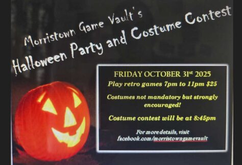 Morristown Game Vault Cosplay Night flyer
