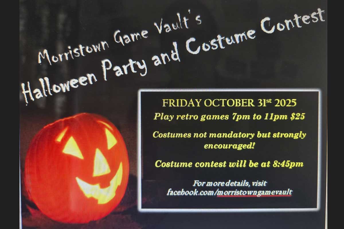 Morristown Game Vault Cosplay Night flyer