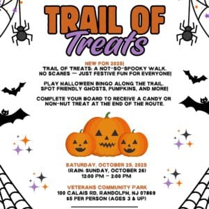 Trail of Treats in Randolph flyer