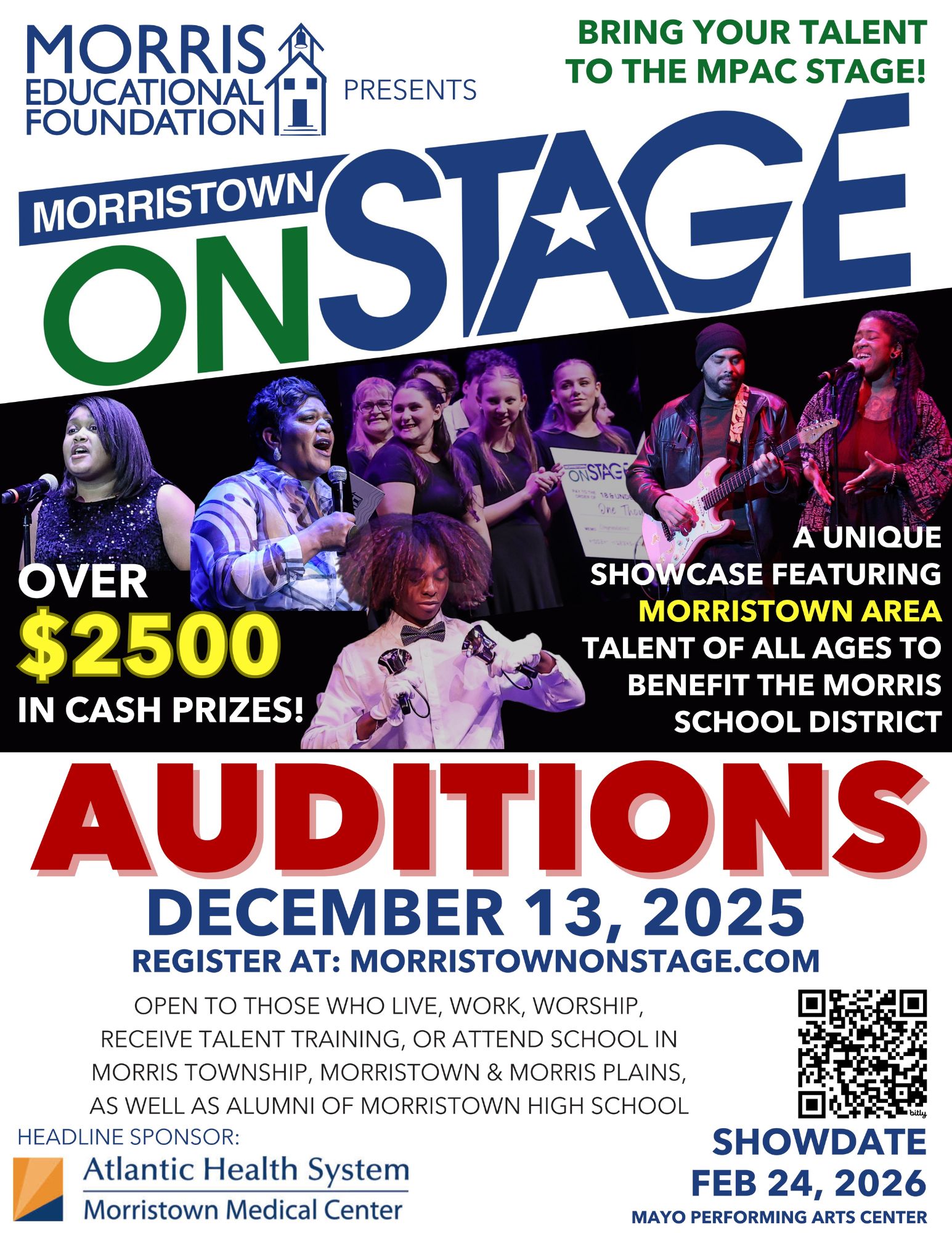 Morristown ONSTAGE Auditions Flyer