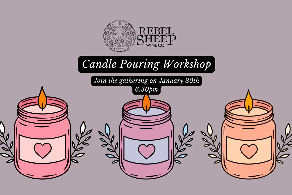 Candle Pouring Workshop at Rebel Sheep Wine Co.