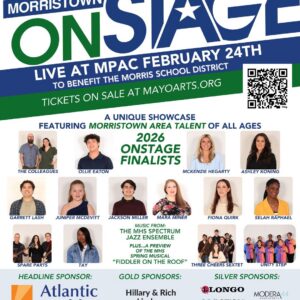 Morristown ONSTAGE is a unique showcase featuring talent from the greater Morristown community and beyond, and the Morris Educational Foundation’s largest fundraiser to support the Morris School District.