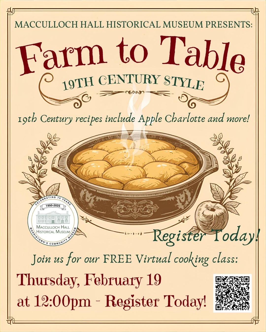 Virtual Farm to Table: 19th Century Style