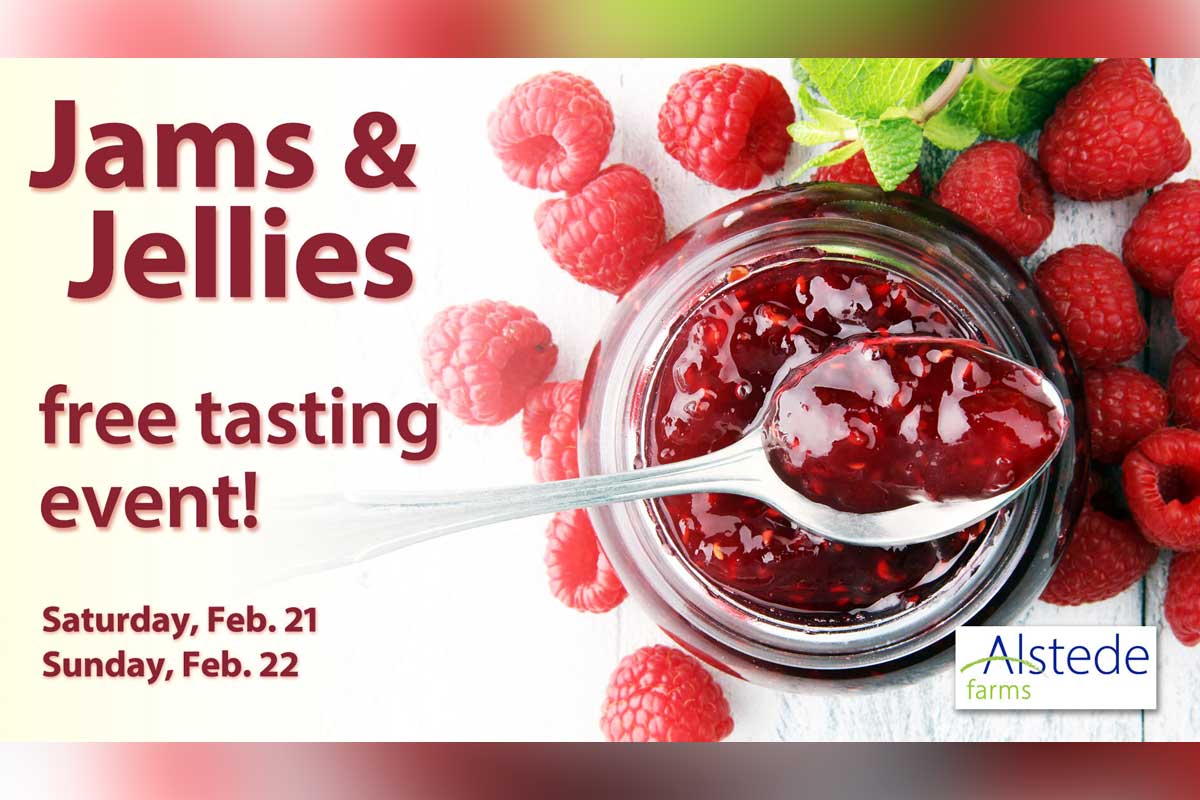 Jams and Jellies Tasting at Alstede Farms, Chester, February 21-22, 2026