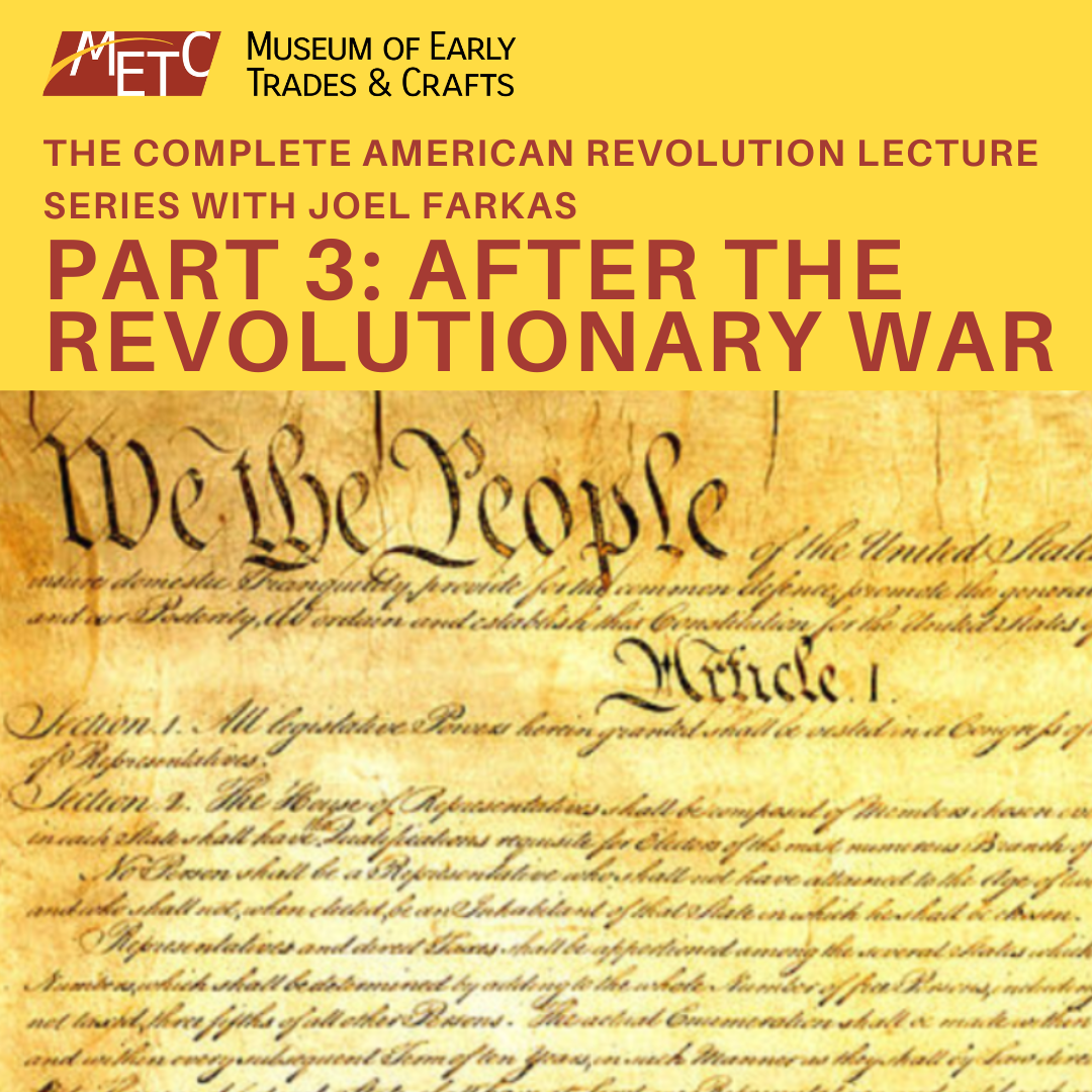 After the Revolutionary War Lecture