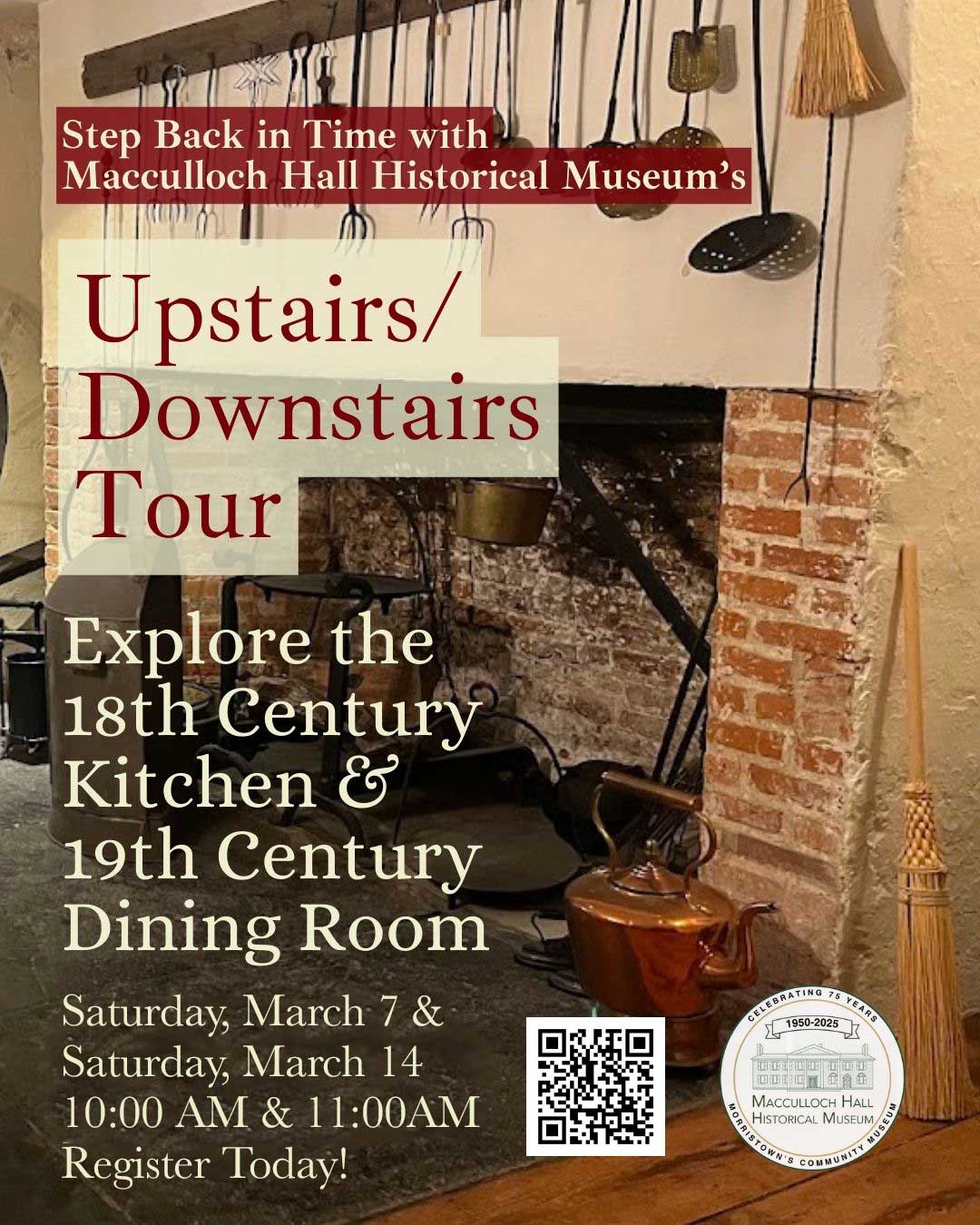 Upstairs Downstairs Tour at Macculloch Hall Historical Museum