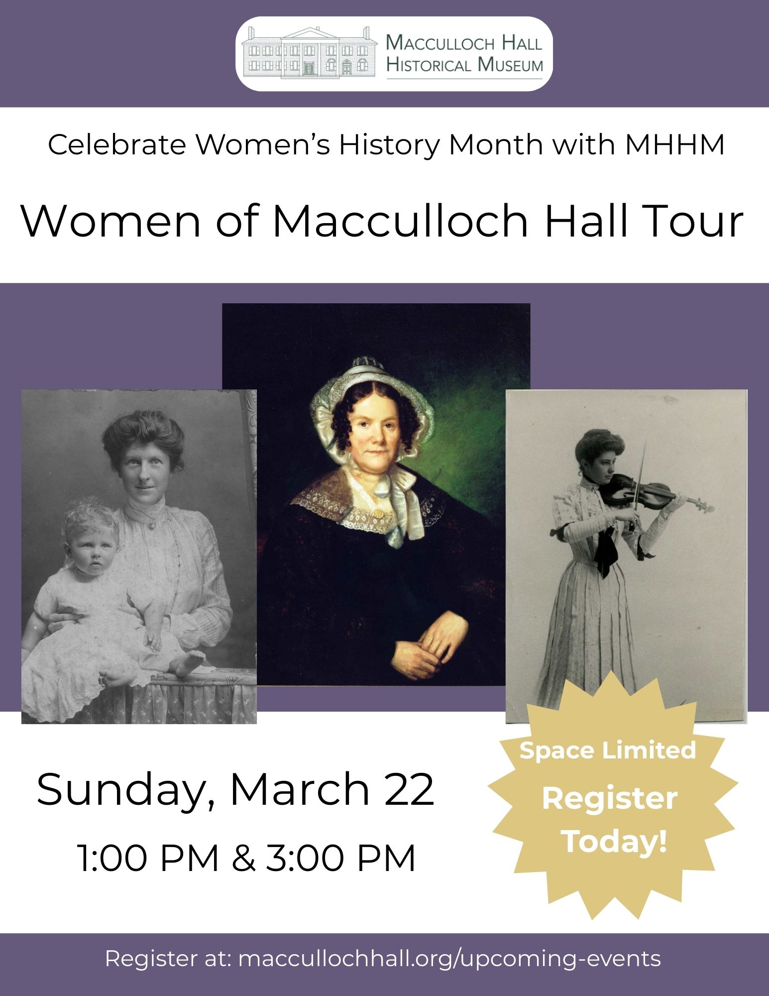 Women of Macculloch Hall Tour