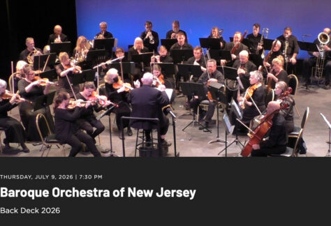 The Baroque Orchestra of New Jersey on the Back Deck at the Morris Museum