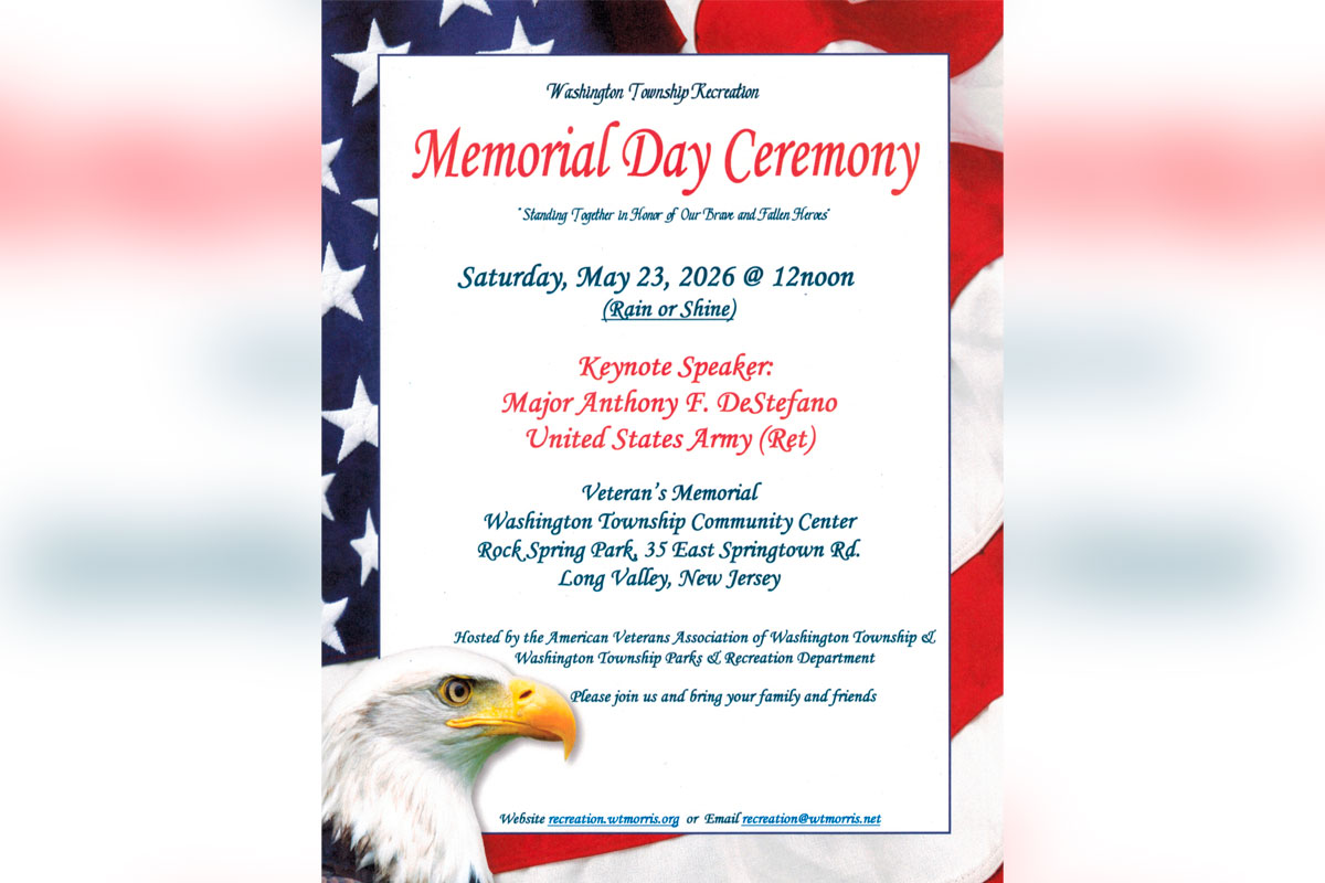 2026 Washington Township Annual Memorial Day Ceremony