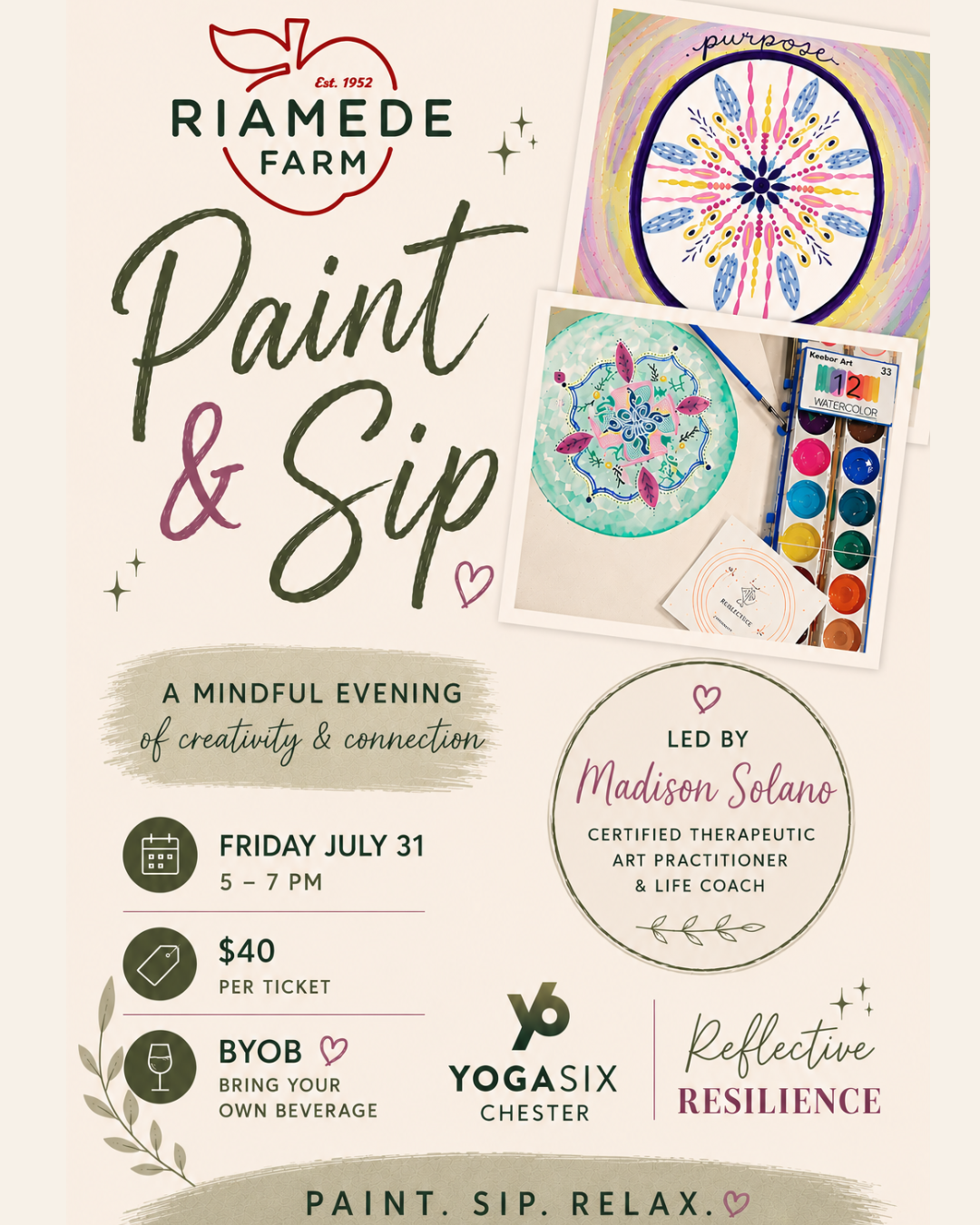 Riamede Farm Paint and Sip