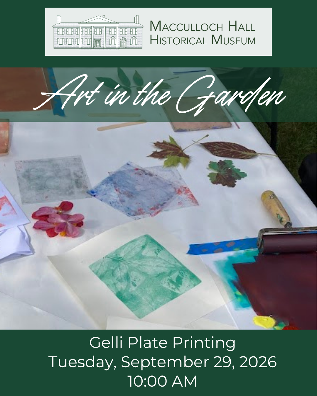 Art in the Garden September 29 2026