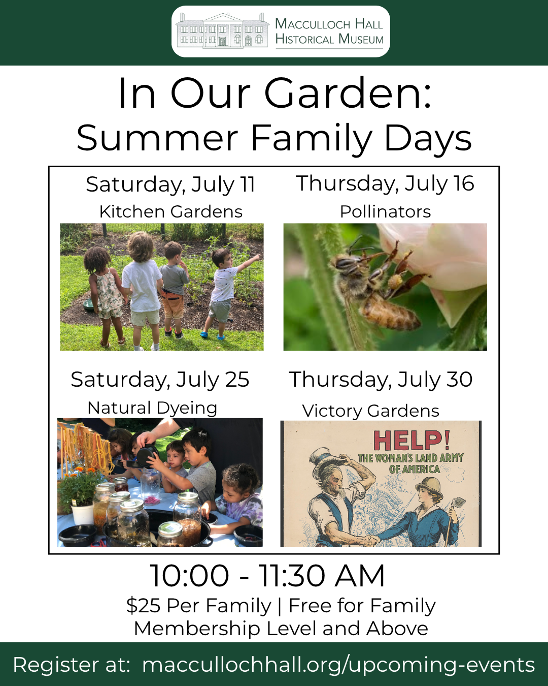 In Our Garden: Summer Family Days