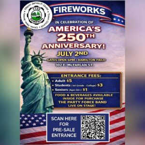 Dover Fireworks America 250 Celebration