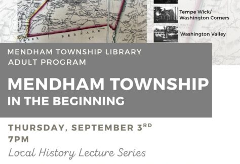 Local History Lecture Series: In the Beginning